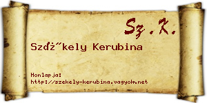 Székely Kerubina névjegykártya